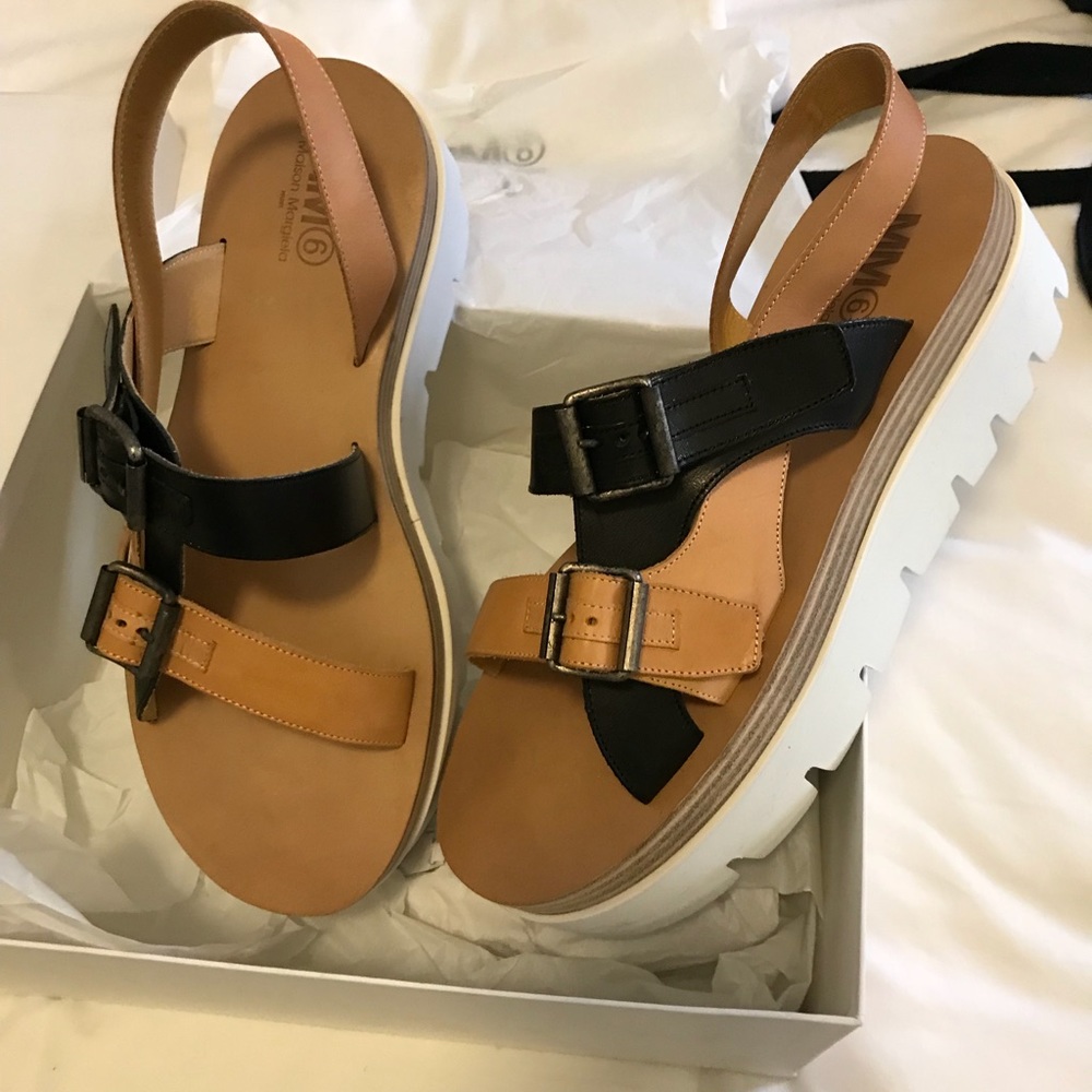 MM6 Maison Margiela platform sandals - NWT